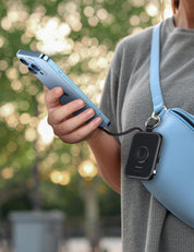 RORRY CharmGo Portable Charger, 5000mAh Portable Charger Power Bank | Built-in Cables,Travel Keychain Battery Pack Essentions for Apple Watch 1~11 Series/Ultra/SE & iPhone Air/17/16/15/14/13/12