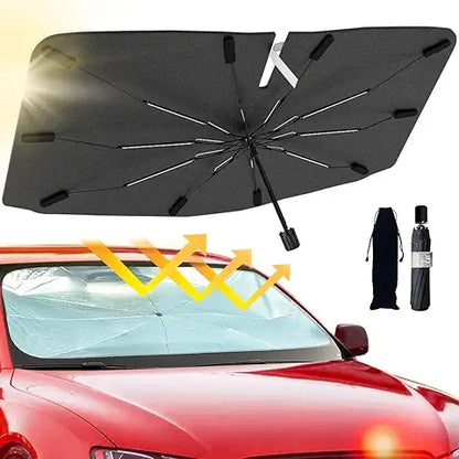CoolCabin™ Foldable Sunshade – Fits All Cars, Keeps Interior Cool in Seconds