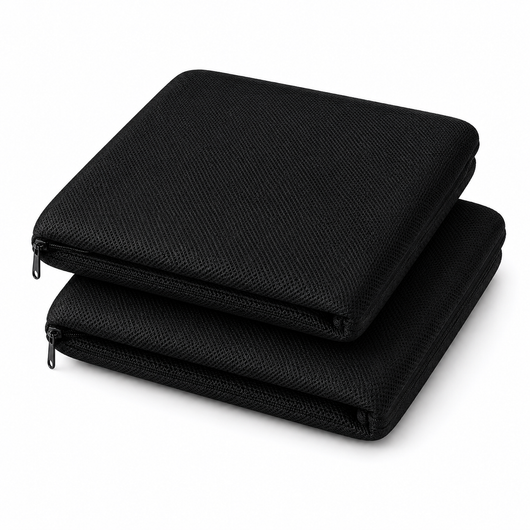 2 Premium Black Covers