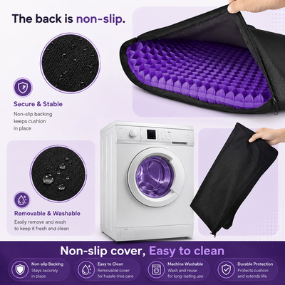 Colcabin™ Honeycomb Cooling Gel Seat Cushion — Comfortable Support for Long Sitting