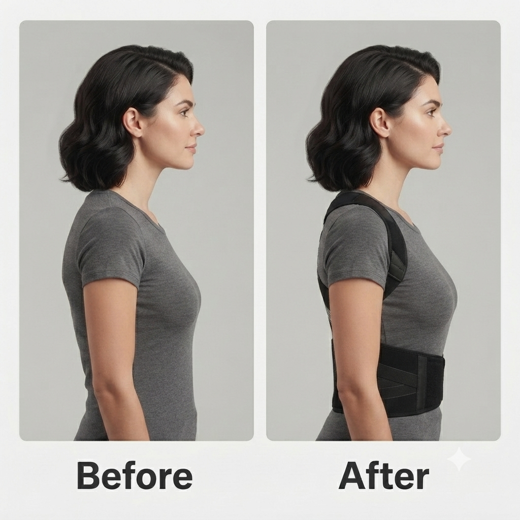 CoolCabin™ Adjustable Posture Corrector & Back Brace for Pain Relief