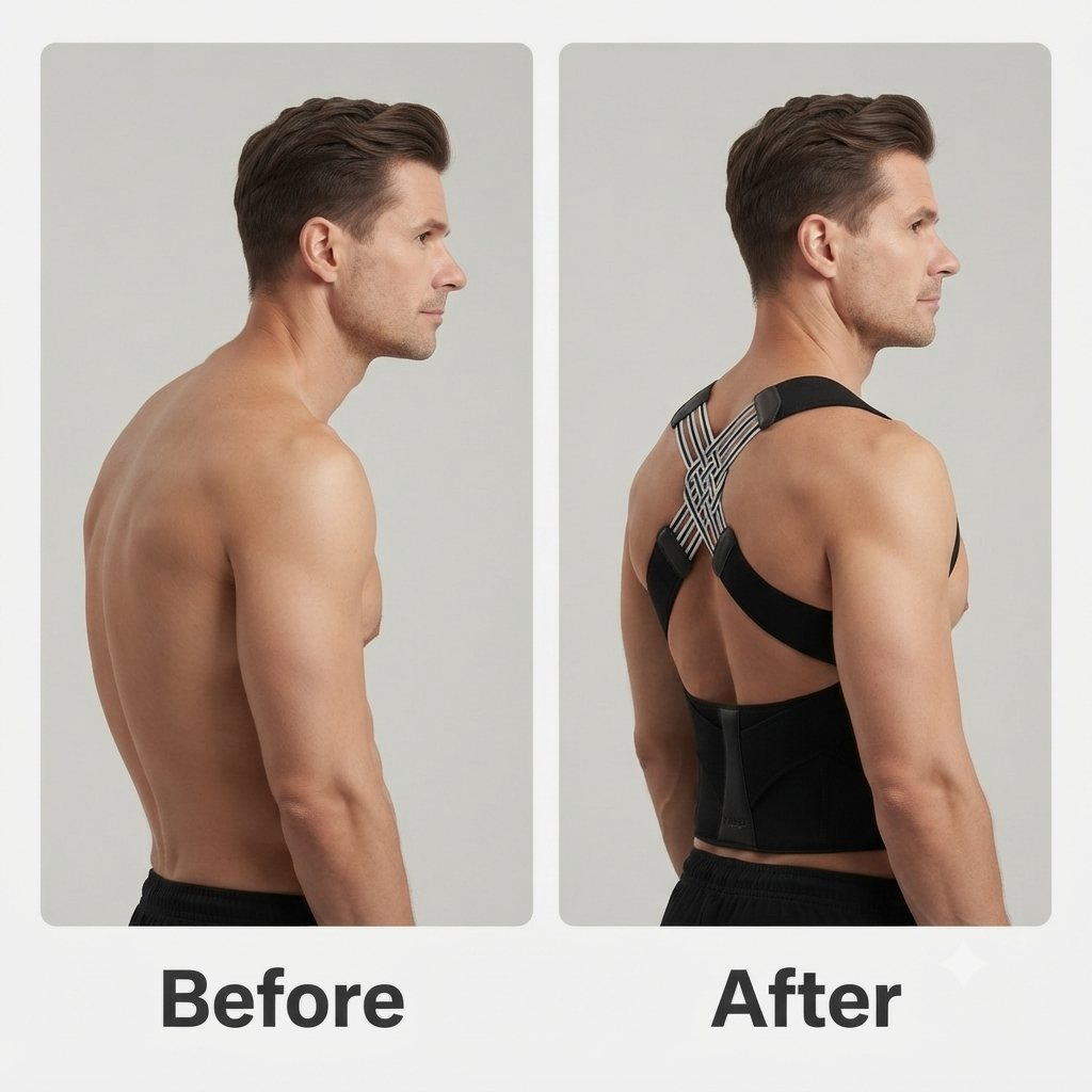 CoolCabin™ Adjustable Posture Corrector & Back Brace for Pain Relief