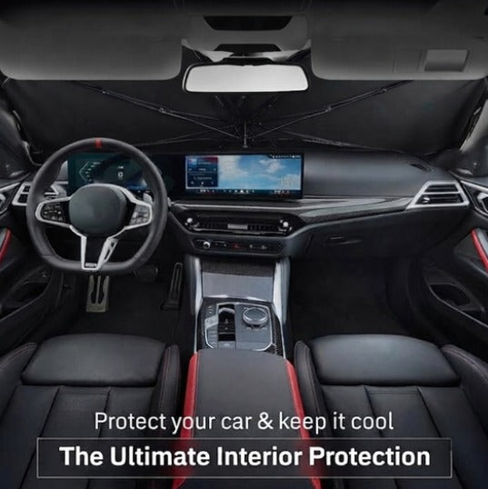 CoolCabin™ Foldable Sunshade – Fits All Cars, Keeps Interior Cool in Seconds