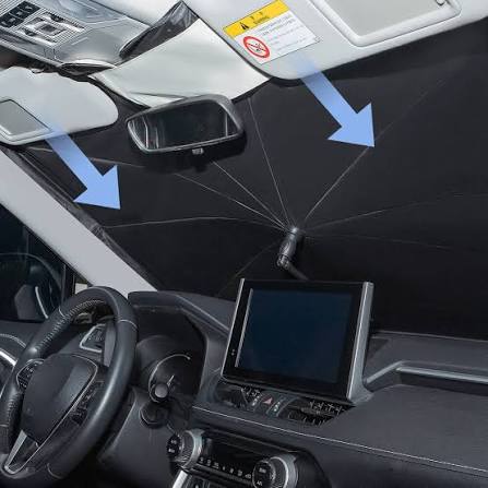 CoolCabin™ Foldable Sunshade – Fits All Cars, Keeps Interior Cool in Seconds