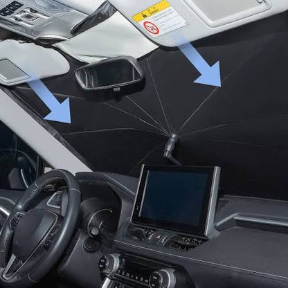 CoolCabin™ Foldable Sunshade – Fits All Cars, Keeps Interior Cool in Seconds
